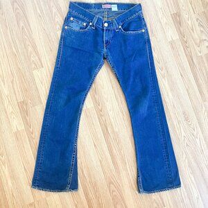 Vintage Levis Jeans Tough Boot Cut Flare Low Rise Blue Type 1 Y2K Size 9M